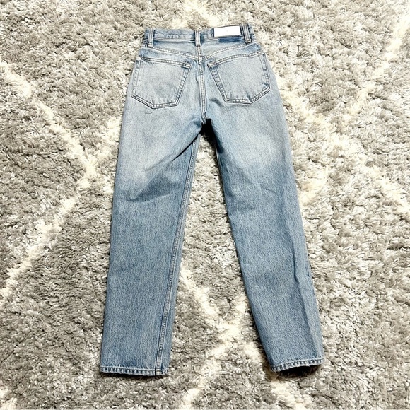 Re/Done 70s Stove Pipe Jeans in Classic Faded Blue sz 24 - Picture 6 of 7
